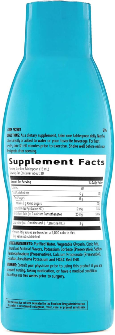 gnc liquid l carnitine kullanan Total Lean Triple Strength L-Carnitine Nutritional Supplement Glutathione 1500mg - Artemis Flavor:Passionfruit related-product:1:pure-rebuild
