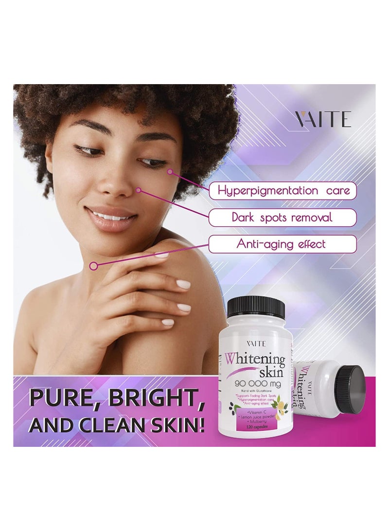 vaite glutathione Whitening Skin Blend 90000mg- 120 Capsules Vaite Whitening Skin 5000 Glutathione